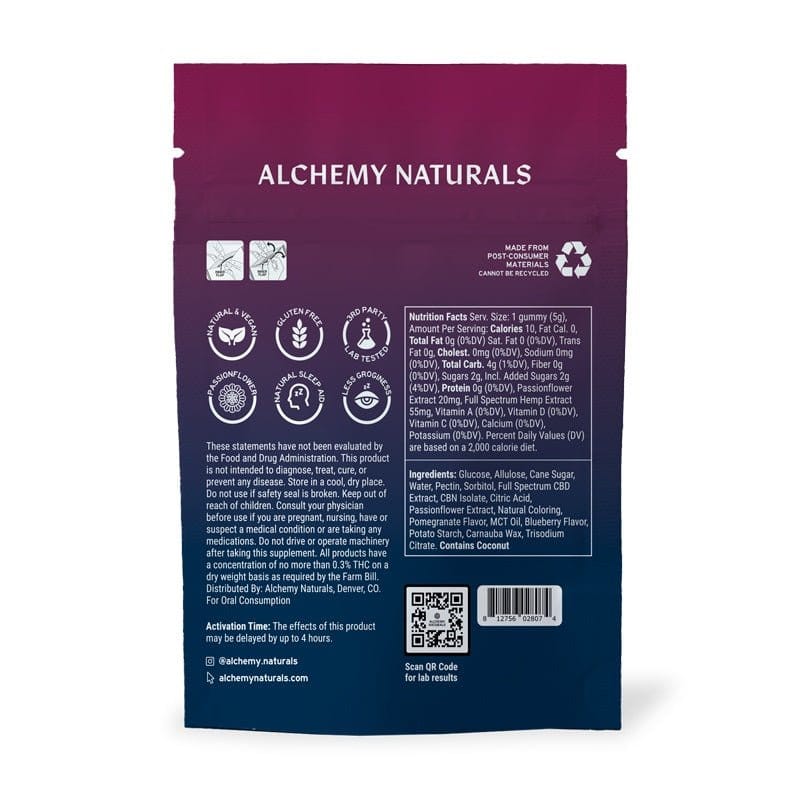 CBD Gummies For Sleep - Full Spectrum CBD + CBN