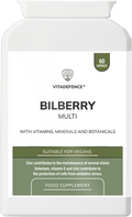 Bilberry Multi | With Pine Bark, Lutein, Zinc, Selenium & Vitamins – 60 Capsules