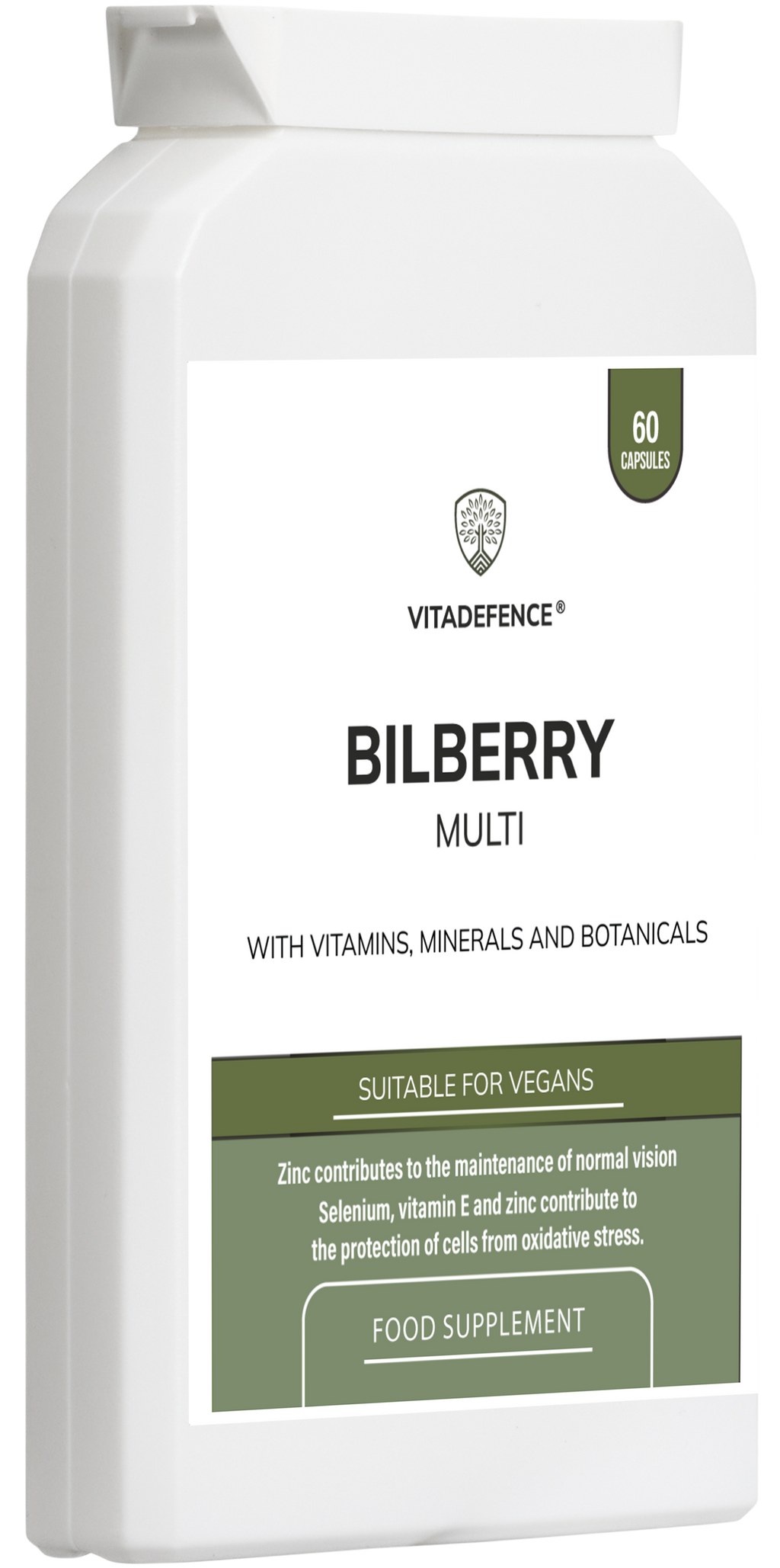 Bilberry Multi | With Pine Bark, Lutein, Zinc, Selenium & Vitamins – 60 Capsules