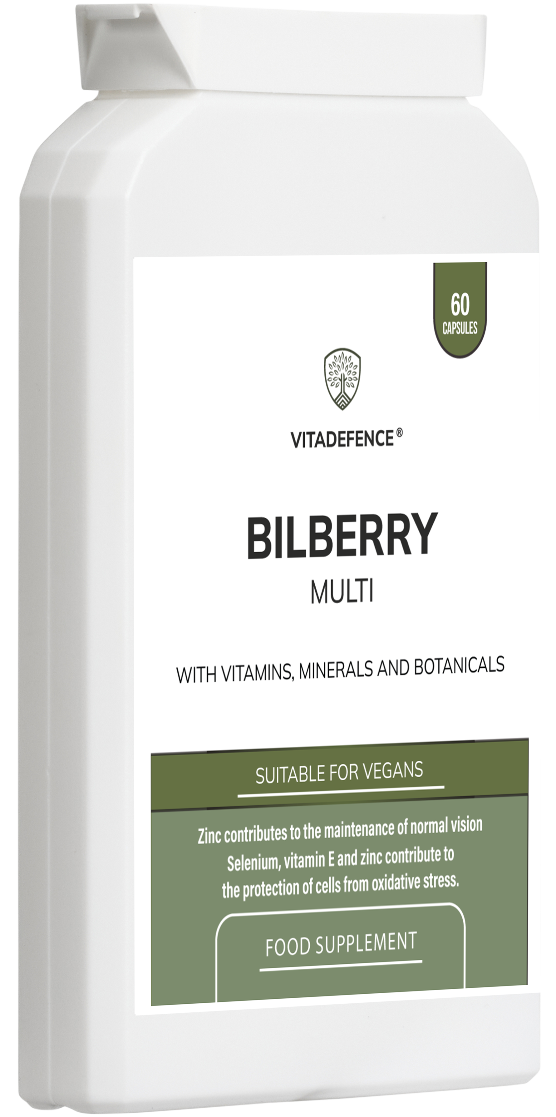 Bilberry Multi | With Pine Bark, Lutein, Zinc, Selenium & Vitamins – 60 Capsules